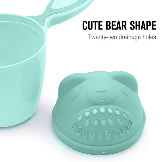7697 Baby Shampoo Shower Cup Safe Soft Bathing Water Scorpion Baby Bath Tumbler Hair Washing Mug Rainer Wukusy