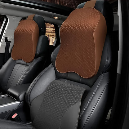 8595 Car Neck Pillow Car Neck Headrest Pillow Memory Foam Car Accessories Cushion Car Seat Head Support Neck Protector Car Seat Neck Pillowfor Driving (1 Pc) Wukusy