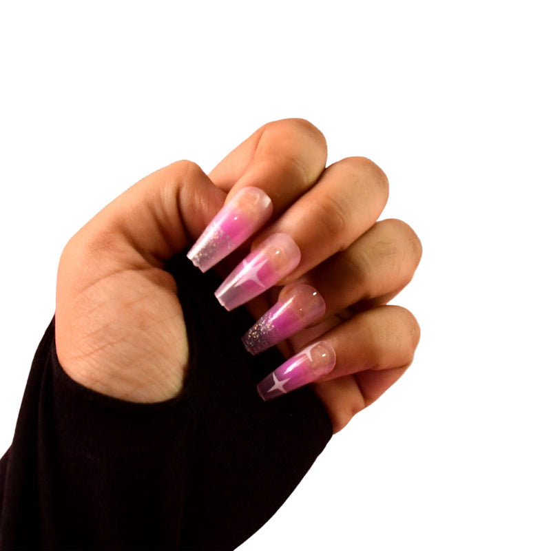 12-Piece Reusable Press-On Nails Set Wukusy