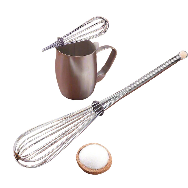 Stainless Steel Manual Milk Frother Wukusy