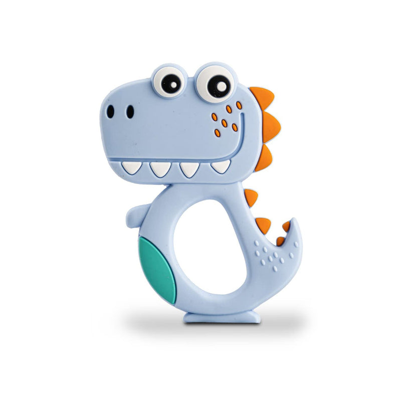 Silicone Dinosaur Teether For Baby (1 Pc, Mix Design/Color) Wukusy