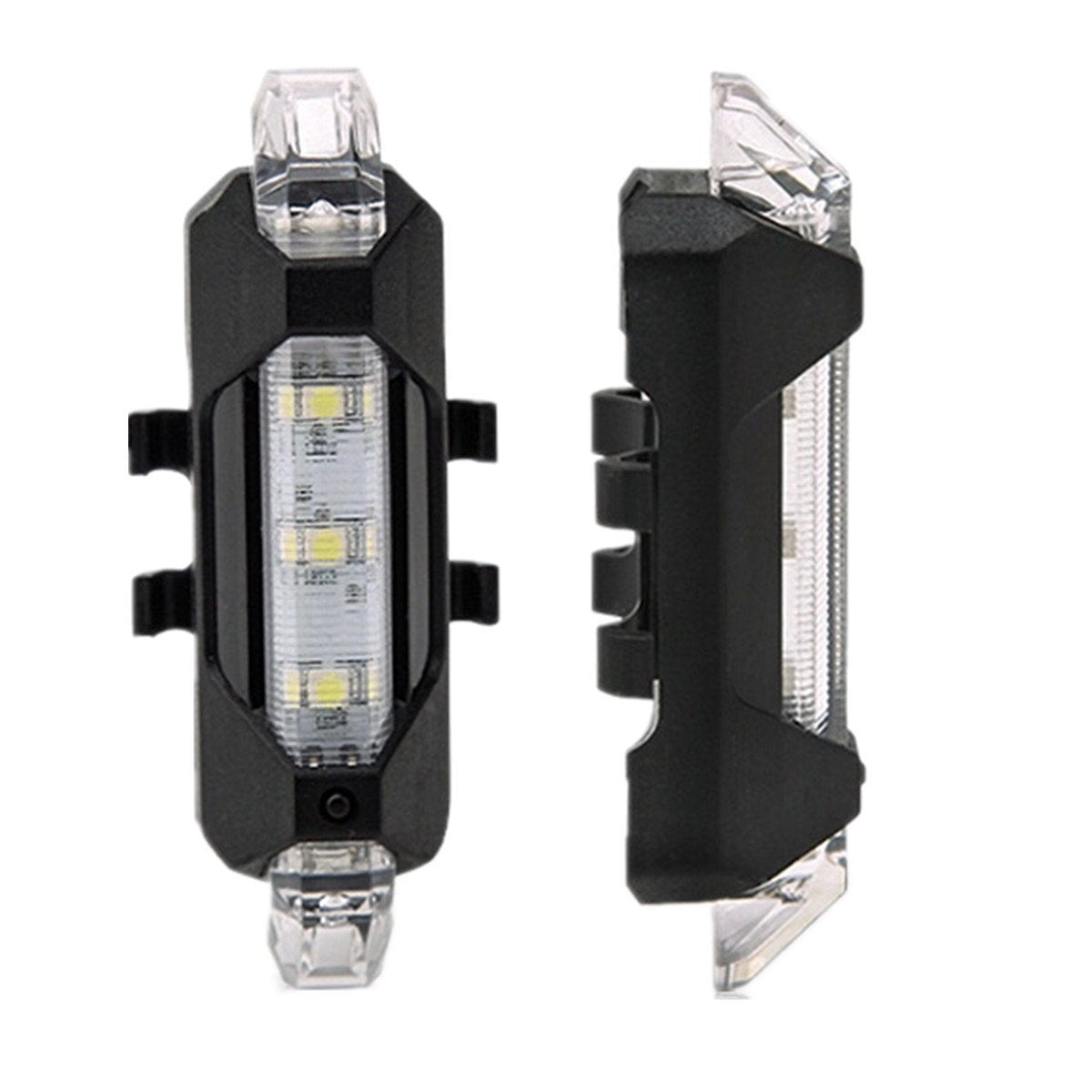 1560 Rechargeable Bicycle Front Waterproof Led Light (White) Wukusy