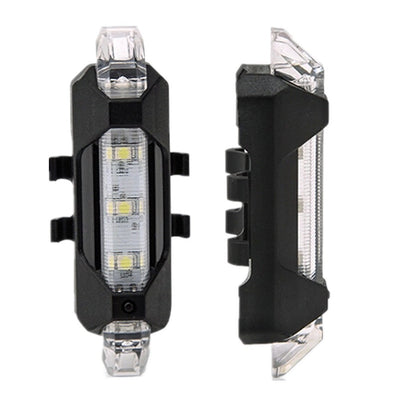 1560 Rechargeable Bicycle Front Waterproof Led Light (White) Wukusy