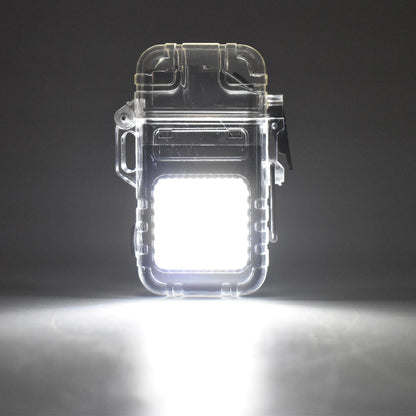 Usb Rechargeable Electric Lighter  3 Modes Cob Flashlight (1 Pc) Wukusy