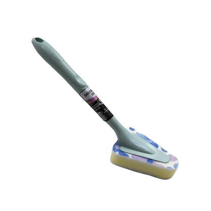7223  Cleaning Supplies Kitchen Handle Universal Triangular Sponge Multifunctional Bathroom Brush Long Handle Kitchen  Dining  Bar Wukusy