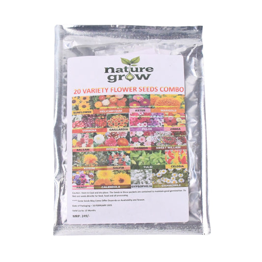 20 Flower Varieties Seeds Combo
