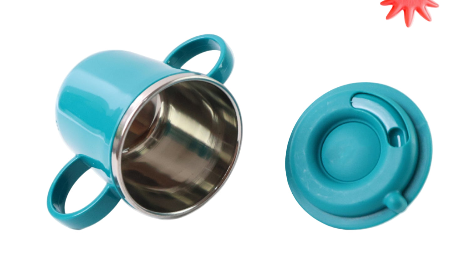 Kids Sporty Sipper Mug with Straw & Dual Handles.