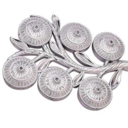2238 Multipurpose Decorative 6 Storage Tree Shape Mukhwas Daniserving Tray Wukusy