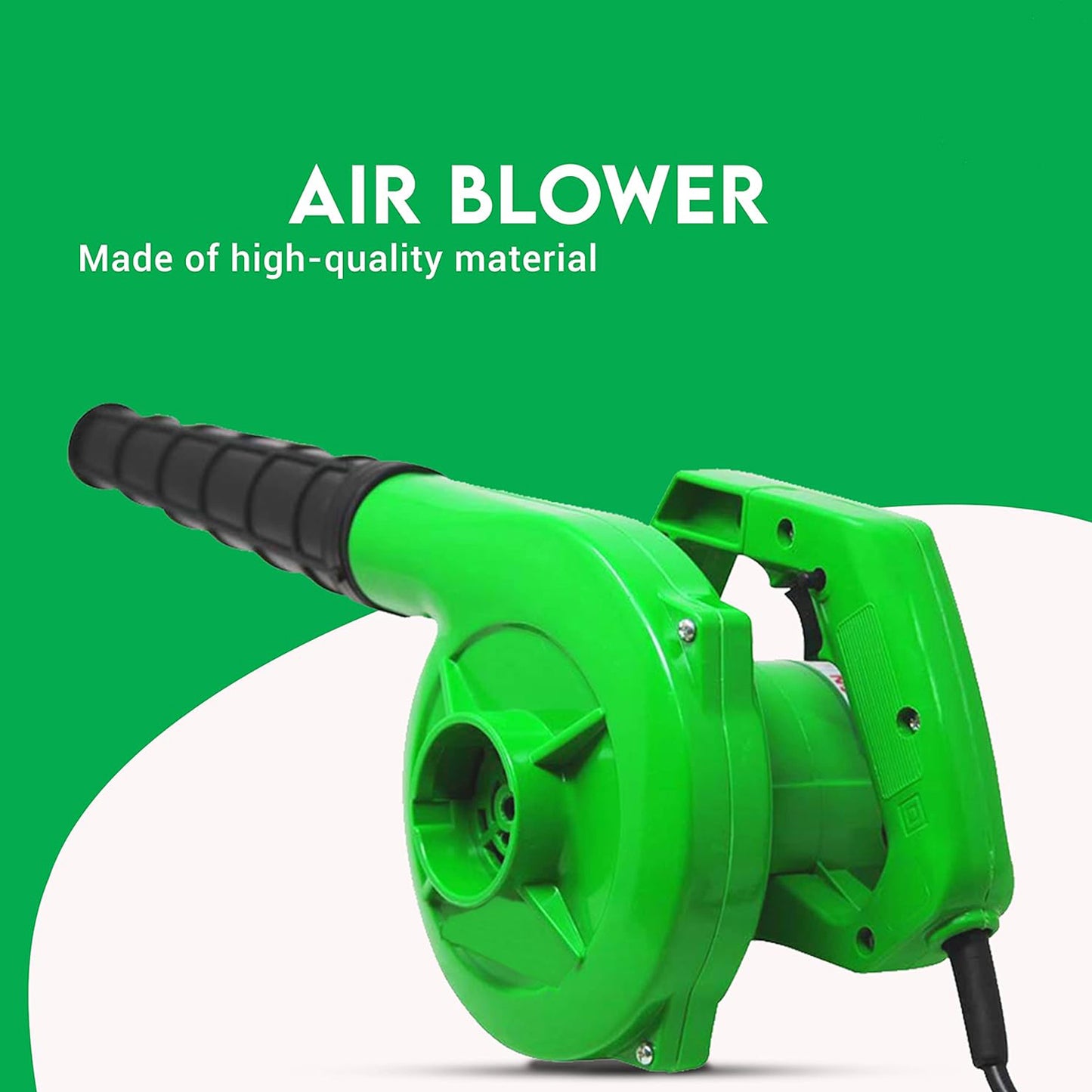 3158 650v Blower Portable Rifel Range Heavy Duty Air Blower Electric Air Blower For Homeofficecarpccomputer Dustgaragepatiogarden Leaftrash Cleaning  (350w 2.3 M3min 13000 Rpm Green) Wukusy
