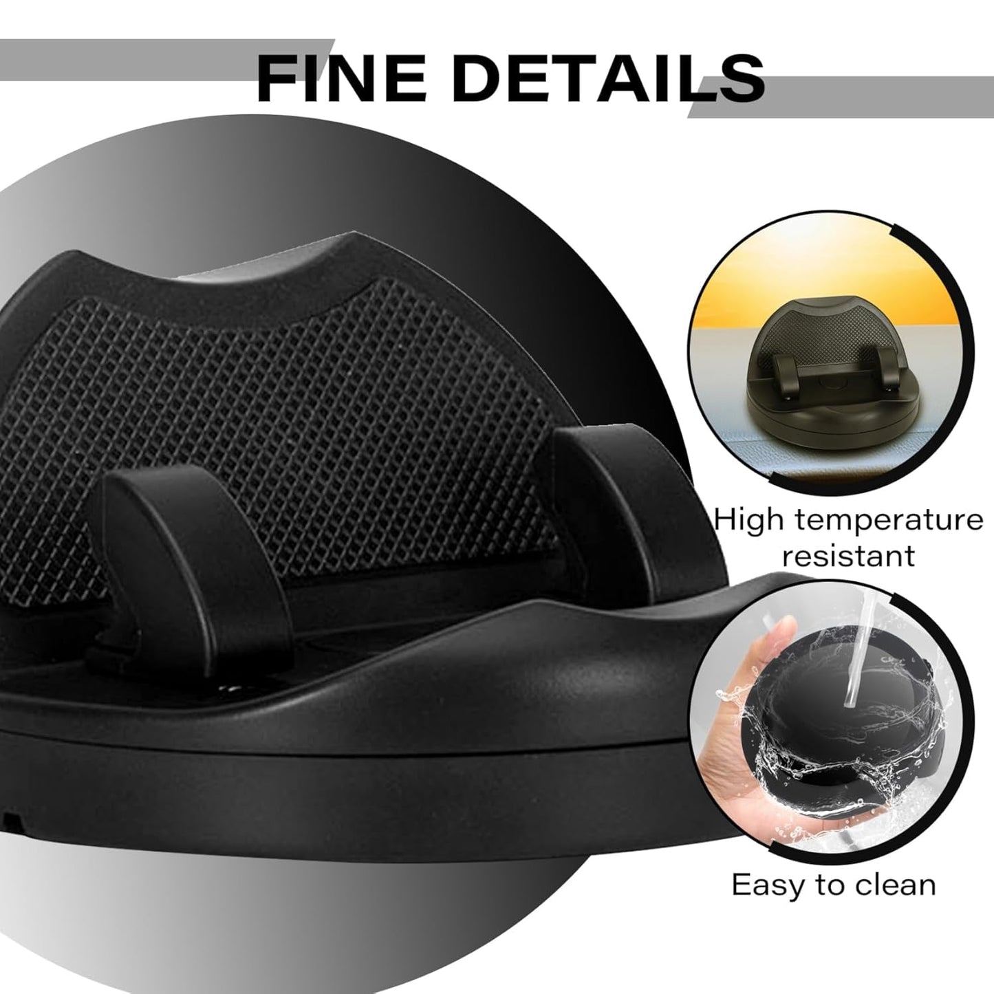 2 In 1 Car Anti-slip Mat Phone Holder Non Slip Sticky Phone Mount Holder (1 Set) Wukusy