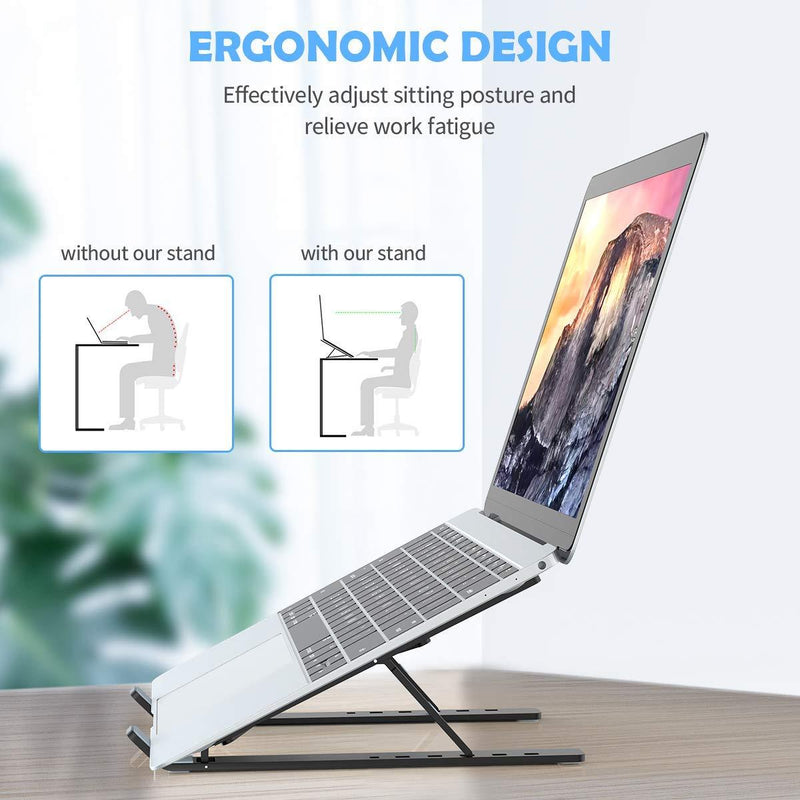 Adjustable Laptop Stand Holder With Built-in Foldable Legs And High Quality Fibre Wukusy