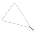 Plain Stick Shape Stainless Steel Locket with Chain Wukusy