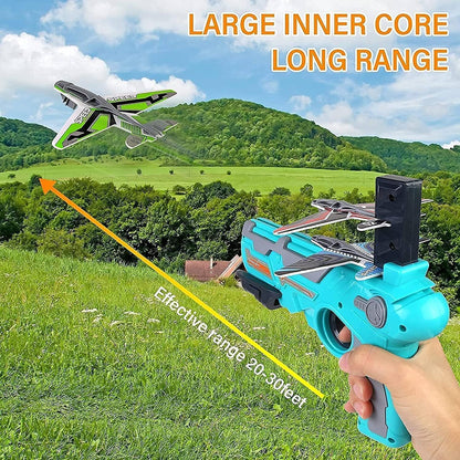Airplane Launcher Gun With Foam Glider Planes