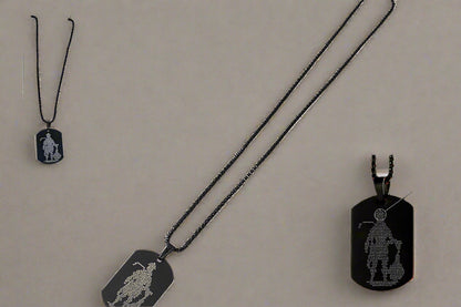 Hanuman Chalisa Locket With Gada Chain