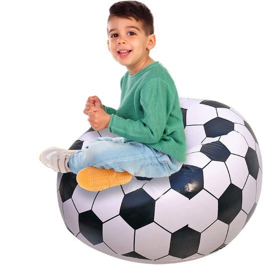 Foldable Sofa Cartoon Style Inflatable Folding Chair Ball Chair Inflatable Sofa For Adults Kids Size (110cm X 80cm) Wukusy