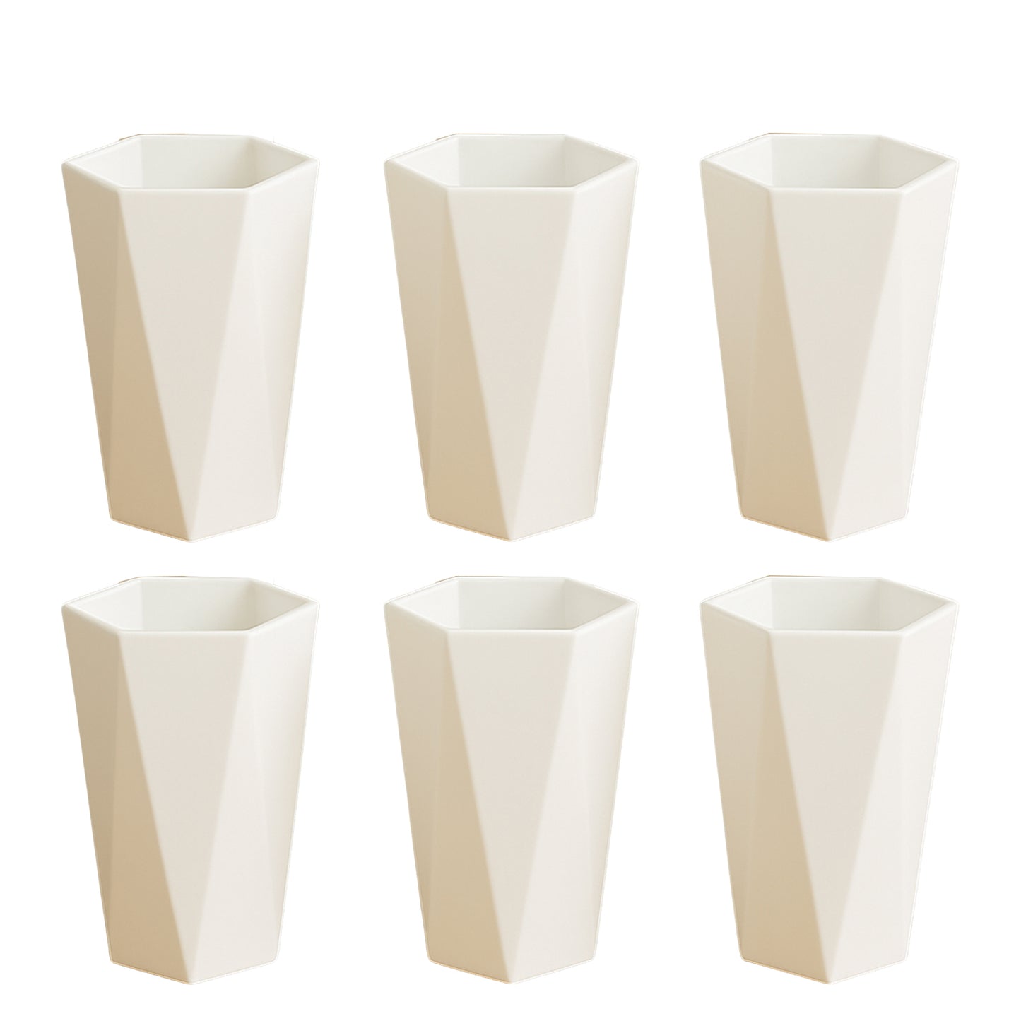 Hexagon Plastic Drinking Glass Set - BuyItOnline