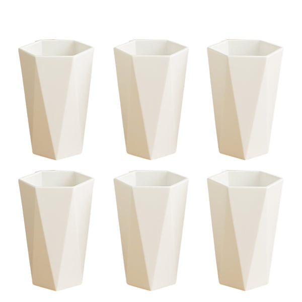 Hexagon Plastic Drinking Glass Set - BuyItOnline