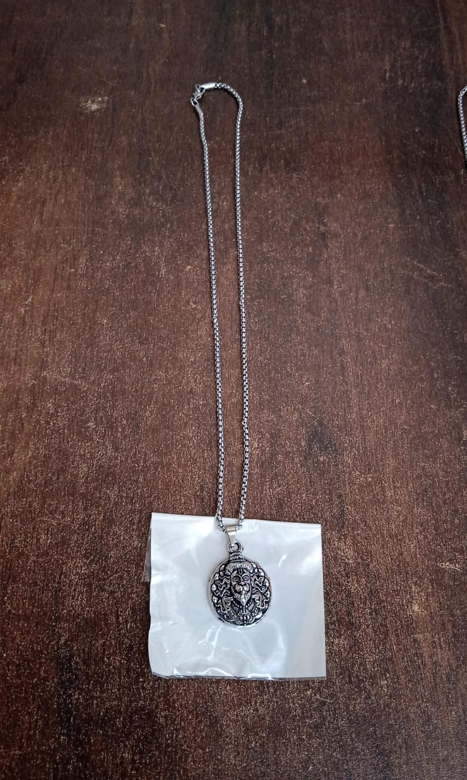 Hanuman Facelocket With Chain Pendant