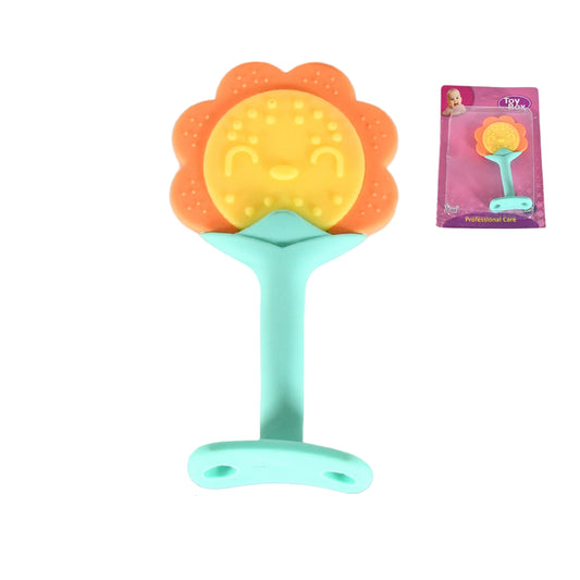 Baby Teether – Food-Grade Sunflower Design