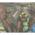 Original Figurative Village Life Painting | Handcrafted Acrylic Artwork | Modern Art | TEA Exclusive Art