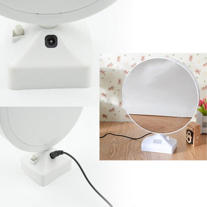 Plastic 2 In 1 Mirror Come Photo Frame With Led Light Wukusy