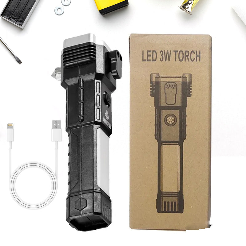 3W Rechargeable LED Flashlight - BuyItOnline