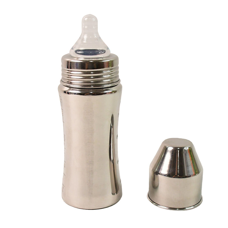 Apex Stainless Steel Little Champ Baby Feeding Bottle  (250 Ml) Wukusy