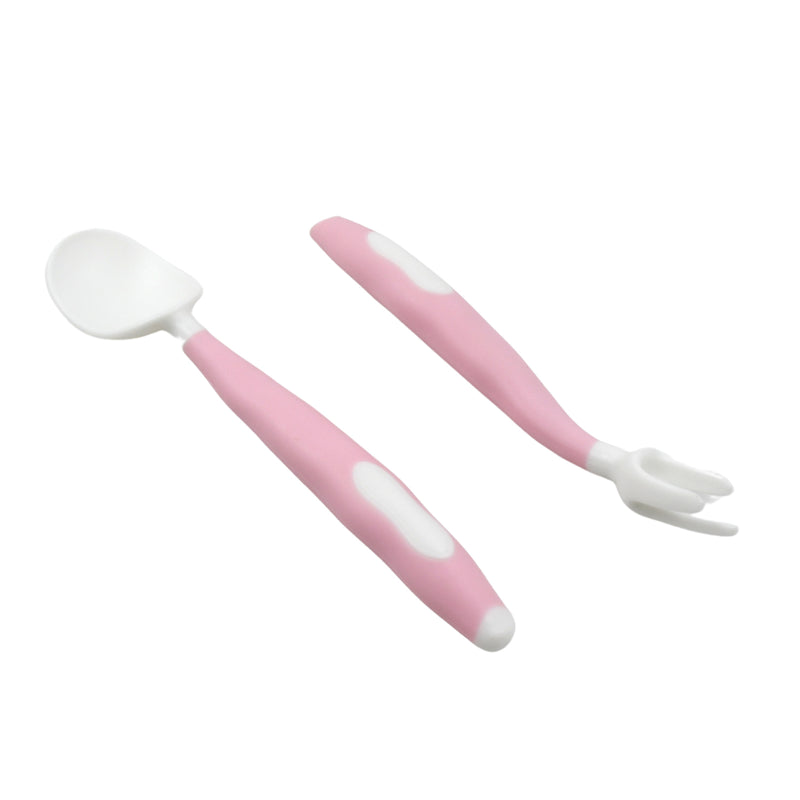 Silicone Bendable Baby Spoon & Fork Set - BuyItOnline