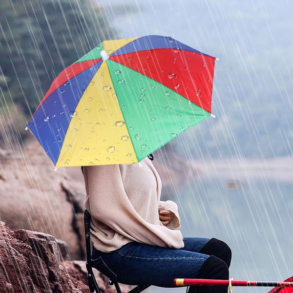 Hands Free Umbrella Hat Wukusy