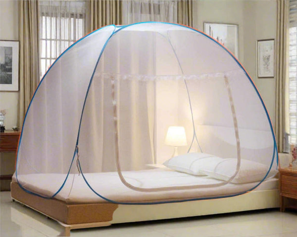 Premium Polyester Foldable Mosquito Net Tent (100 Cm Long  1 Pc) Wukusy