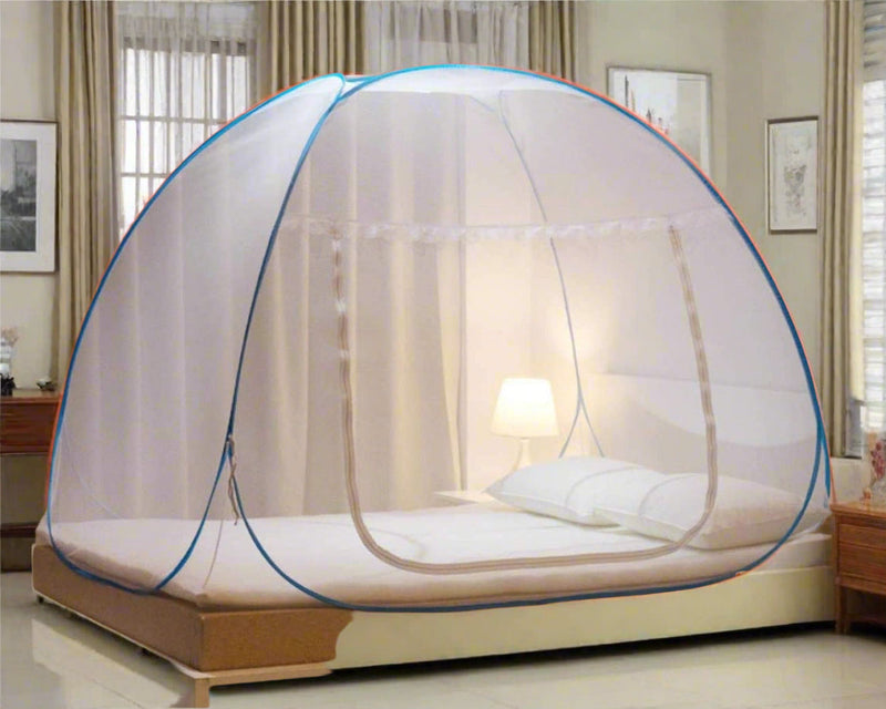 Premium Polyester Foldable Mosquito Net Tent (100 Cm Long  1 Pc) Wukusy