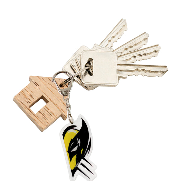 2-in-1 Acrylic Best Friends Matching Breakable Keychain Set.