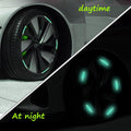 Multicolored Reflective Car Wheel Hub Stickers Wukusy