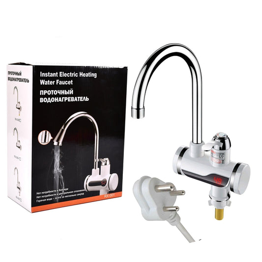 1597 Stainless Steel Led Digital Display Instant Heating Electric Water Heater Faucet Tap Wukusy