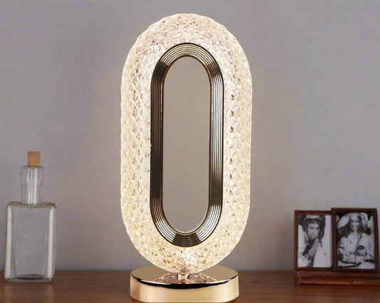 Touch Control Crystal Table Desk Lamp