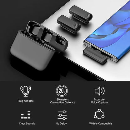 Type-C Wireless Microphones Collar Mic