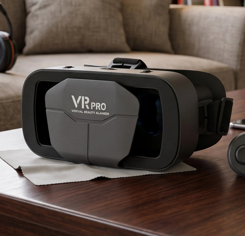 BuyItOnline VR PRO | 3D Virtual Reality Pro Glasses Video Glasses (Black) | VR Experience Glass