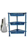 Triangle 3-Tier Plastic Storage Rack.