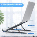 Adjustable Laptop Stand Holder With Built-in Foldable Legs And High Quality Fibre Wukusy