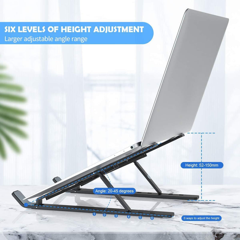 Adjustable Laptop Stand Holder With Built-in Foldable Legs And High Quality Fibre Wukusy
