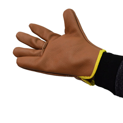 Heavy Duty Leather Gardening Gloves for Men & Women