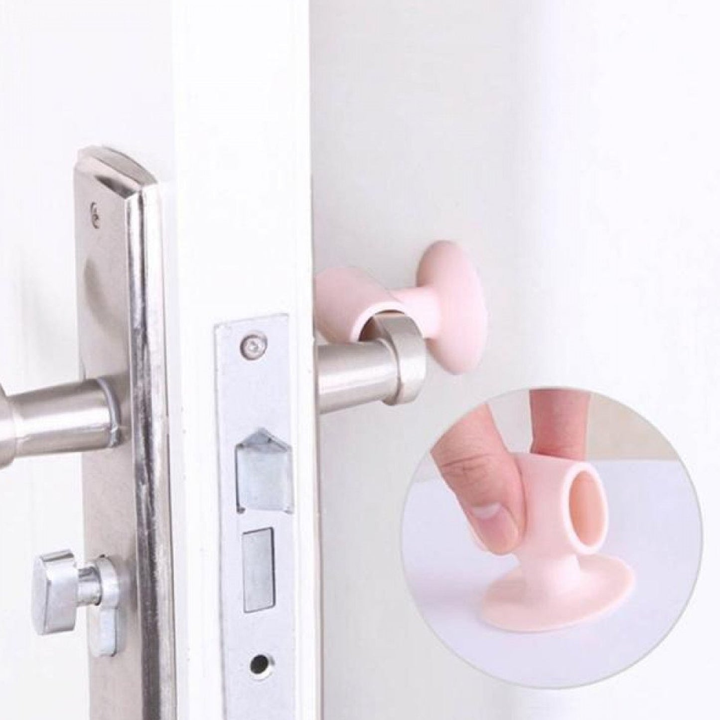 1442 Door Stopper Mini Anti-collision Silicone Door Handle Crash Pad Wukusy