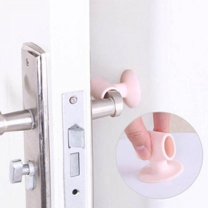 1442 Door Stopper Mini Anti-collision Silicone Door Handle Crash Pad Wukusy
