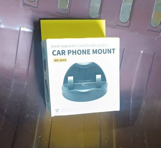2 In 1 Car Anti-slip Mat Phone Holder Non Slip Sticky Phone Mount Holder (1 Set) Wukusy