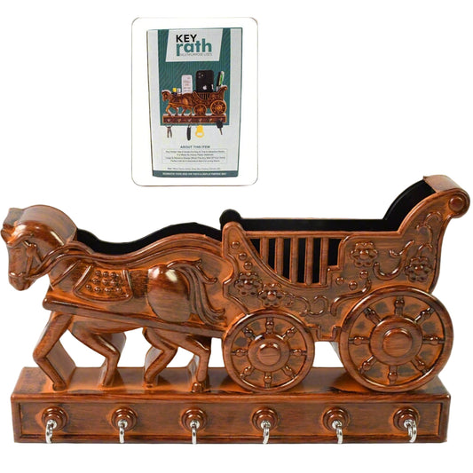 Plastic Rath Design Plastic 6 Hook Key Holder (1 Pc)