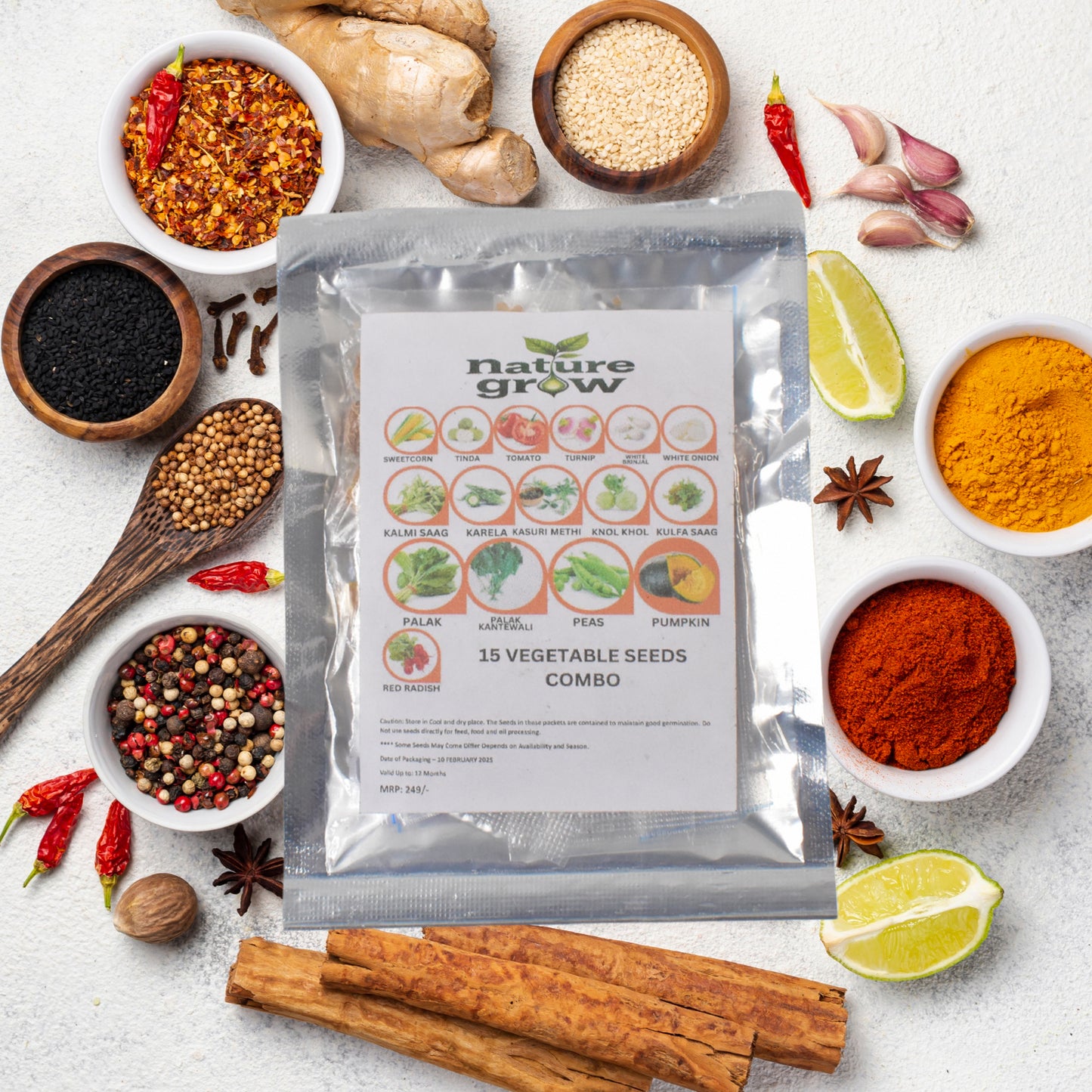 15-in-1 Vegetable Seeds Combo Pack