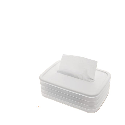 Tissues Holder Silicone Simple Tissue Box Tissues Cylinder Tissues Cube Box Tissue Holder For Bathroom Office Car Bedroom For Bathroom Room Office Car