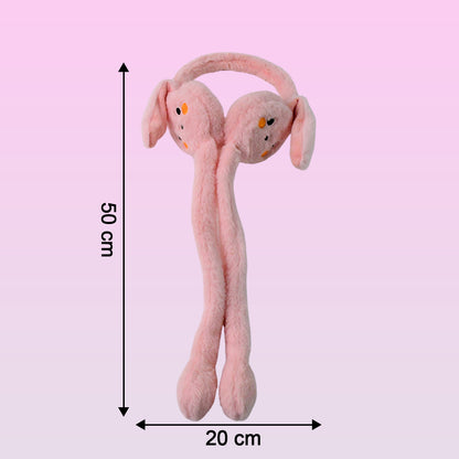 Cute Jumping Rabbit Ear Plush Winter Earmuffs